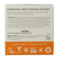 Green People Shampoo bar citrus & ginger 50.00 Gram