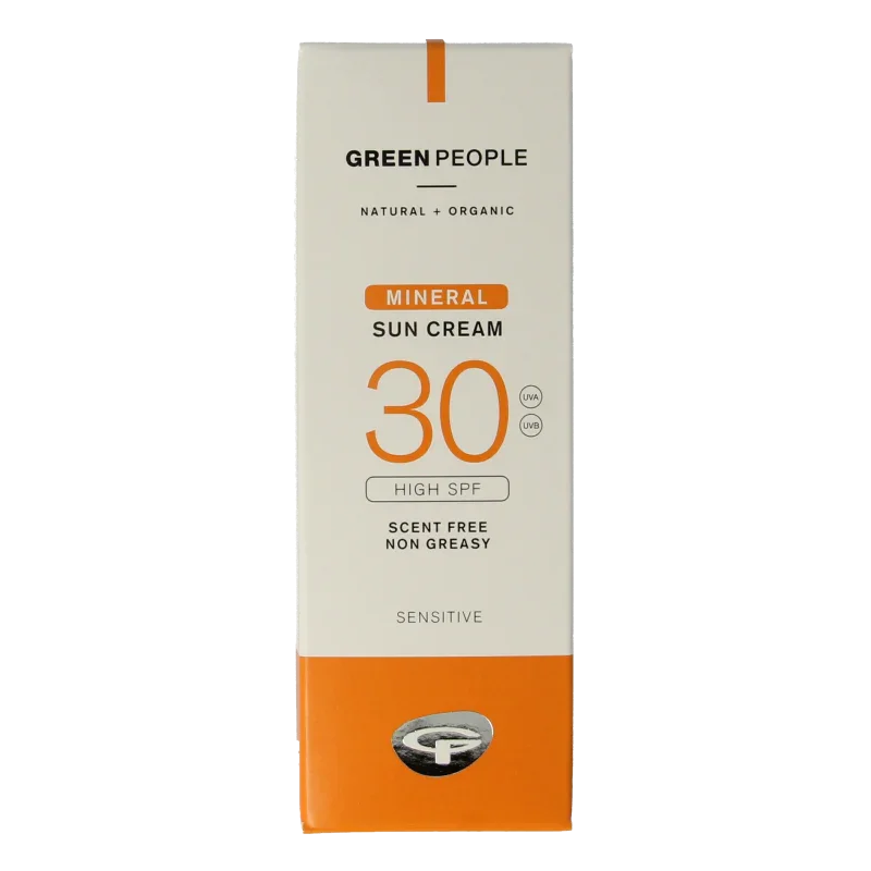 Green People Suncream scent free mineral SPF30 50 Milliliter