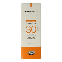 Green People Suncream scent free mineral SPF30 50 Milliliter