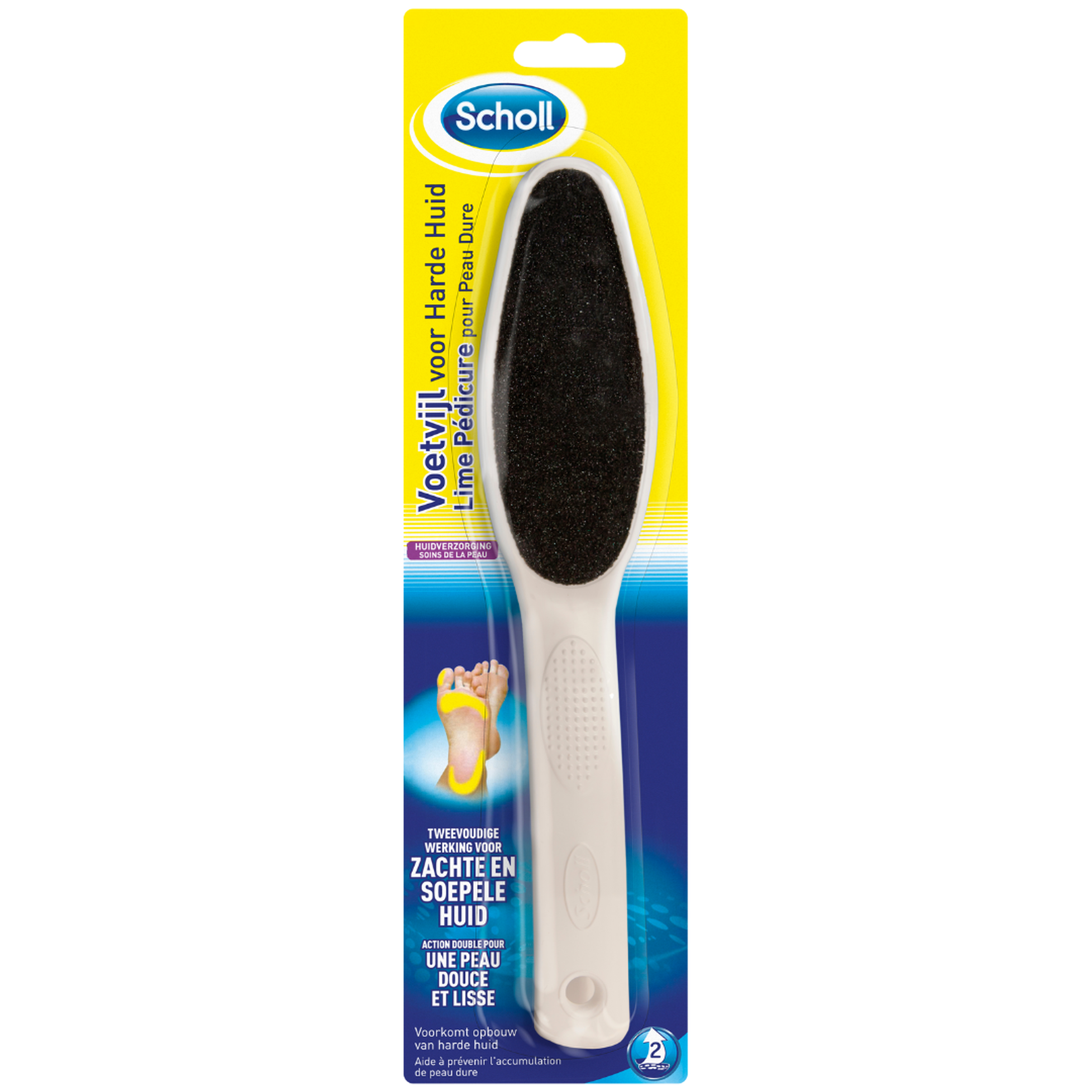 Dr. Scholl's Voetvijl harde huid dubbelzijdig carbon 1.00 Stuks