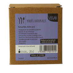 Yours Naturally Geurkaars in glas lavendel 20cl 1 Stuks