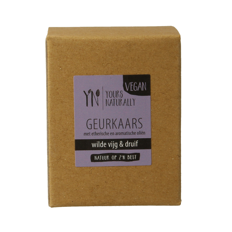 Yours Naturally Votive geurkaars wilde vijg & druif 9cl 1 Stuks