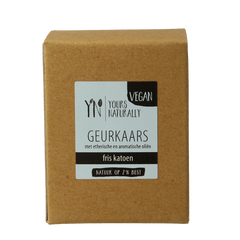 Yours Naturally Votive geurkaars fris katoen 9cl 1 Stuks