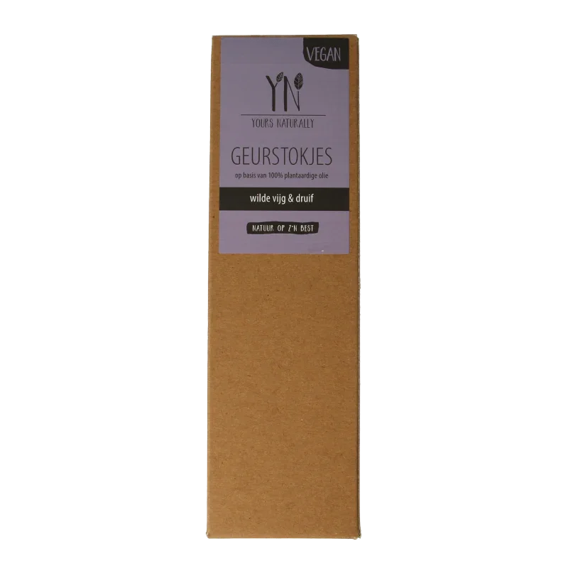 Yours Naturally Geurstokjes wilde vijg & druif 100ml 1 Stuks