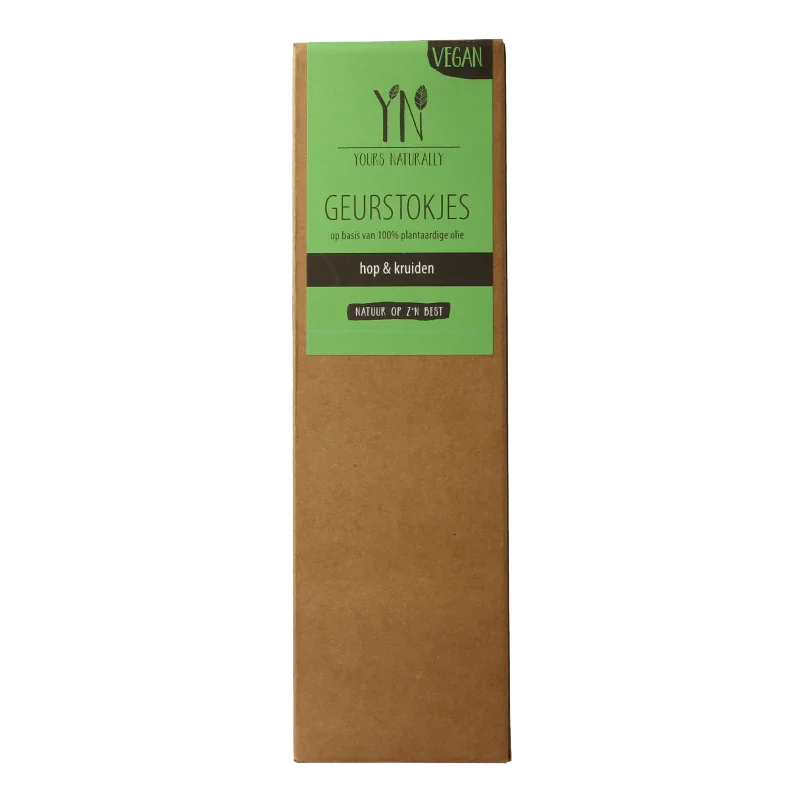 Yours Naturally Geurstokjes hop & kruiden 100ml 1 Stuks