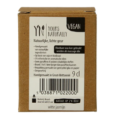 Yours Naturally Votive geurkaars witte jasmijn 9cl 1 Stuks