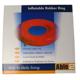 Able 2 Ringkussen opblaasbaar rubber 46 cm 1 Stuks