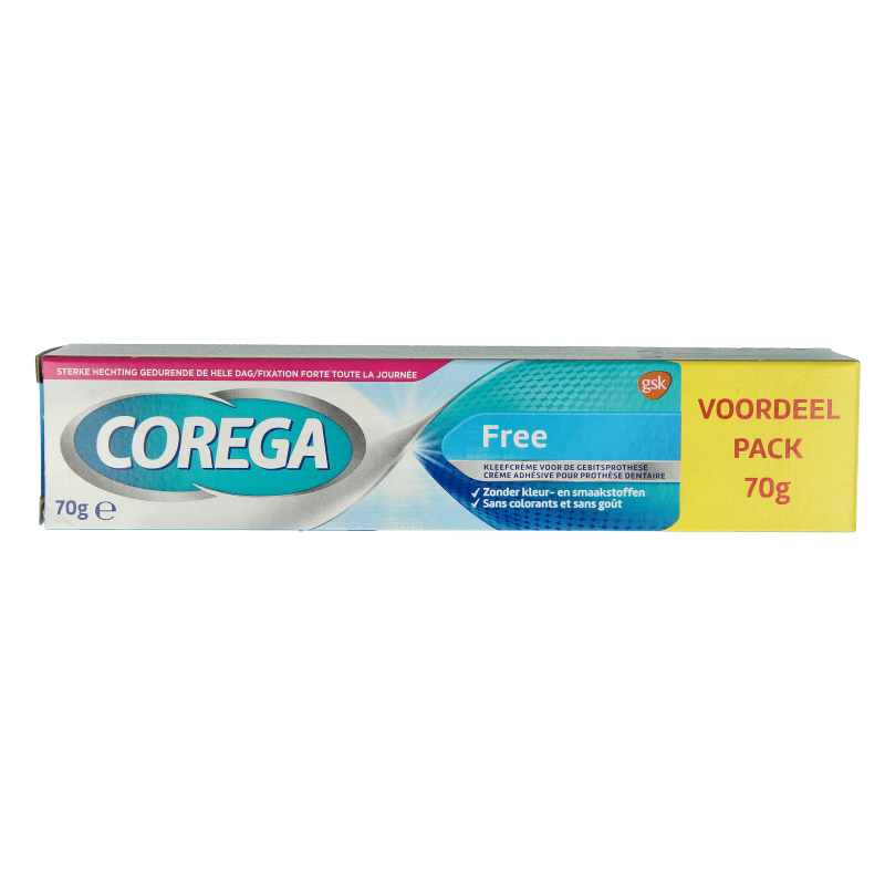Corega Free kleefcreme voor het kunstgebit 70 Gram