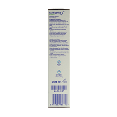 Sensodyne Tandpasta fresh mint 2 x 75ml 150 Milliliter