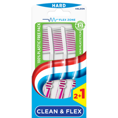 Aquafresh Tandenborstel clean & flex hard 3.00 Stuks