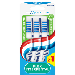 Aquafresh Tandenborstel flex interdental medium 3.00 Stuks