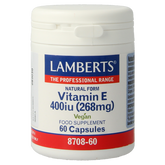 Lamberts Vitamine E 400IE natuurlijk 60 Vegetarische capsules