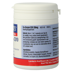 Lamberts Co enzym Q10 30mg 60.00 Vegetarische capsules
