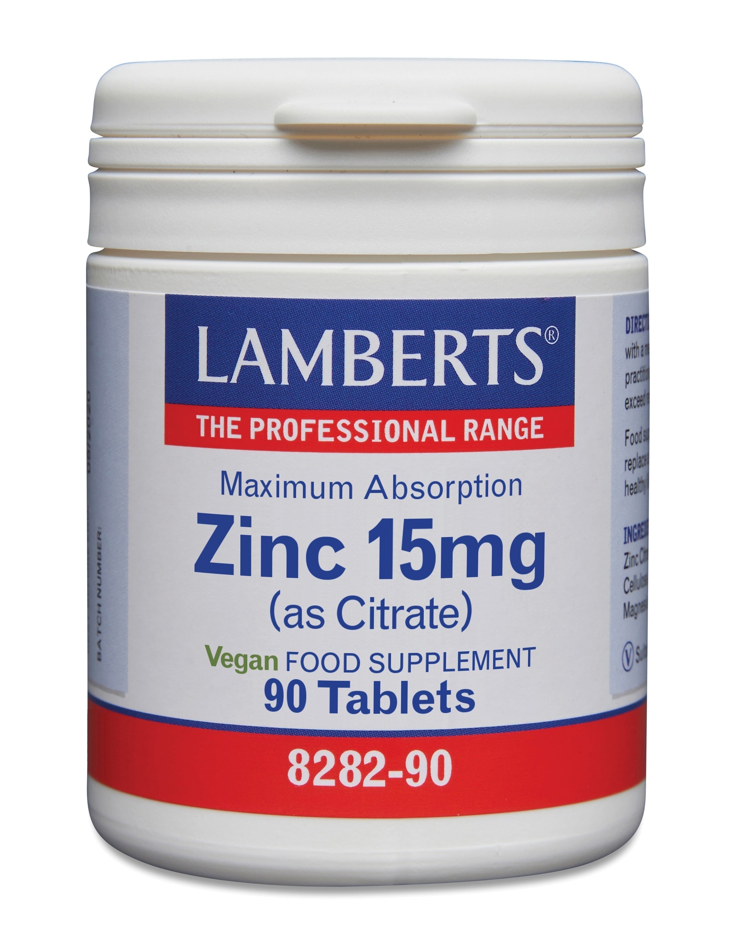 Lamberts Zink citraat 15mg 90.00 Tabletten