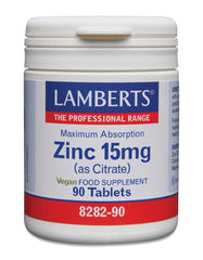Lamberts Zink citraat 15mg 90.00 Tabletten