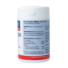 Lamberts Pure visolie 1100mg omega 3 60 Capsules