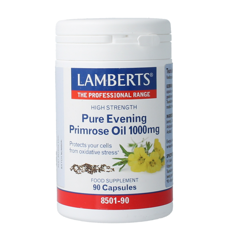 Lamberts Teunisbloemolie 1000mg (pure evening primrose) 90.00 Capsules