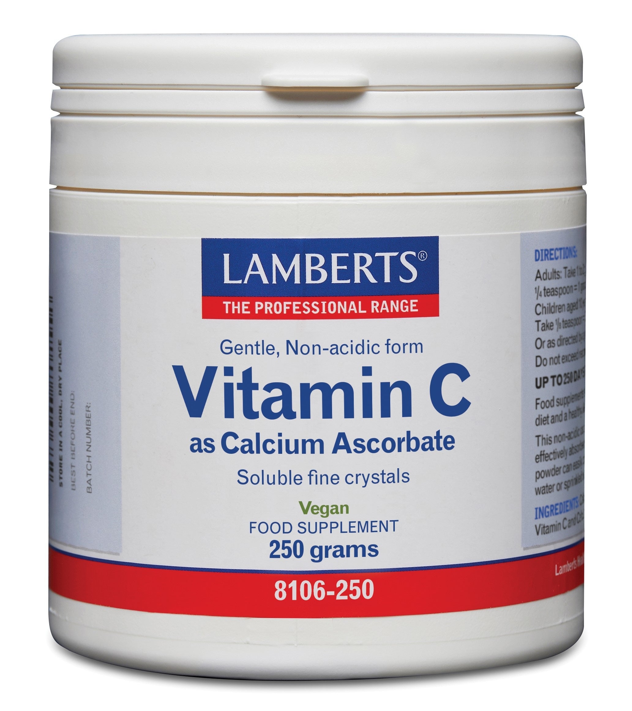 Lamberts Vitamine C calcium ascorbaat 250 Gram