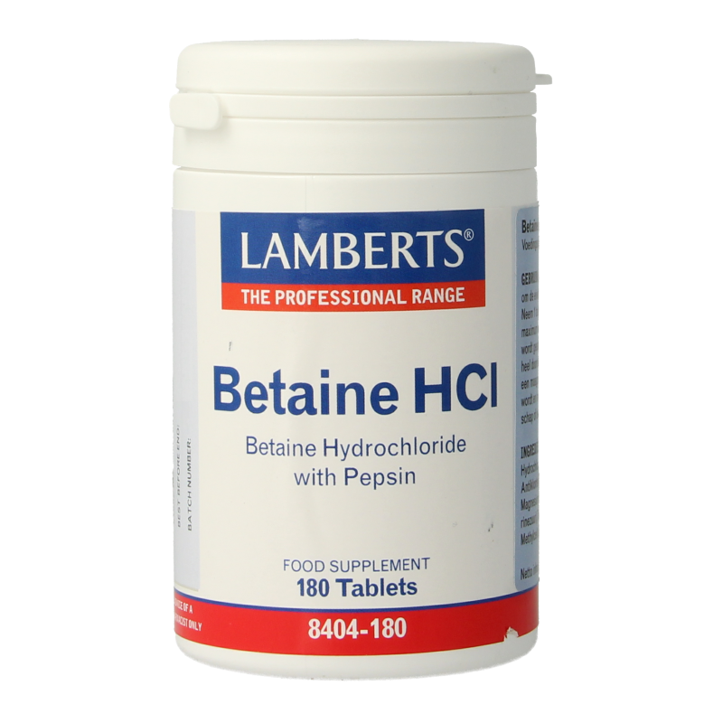 Lamberts Betaine HCL 324mg/Pepsine 5mg 180 Tabletten