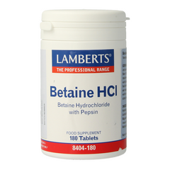 Lamberts Betaine HCL 324mg/Pepsine 5mg 180 Tabletten