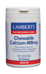 Lamberts Calcium 400mg kauwtabletten + Vit. D en Fos 60 Kauwtabletten