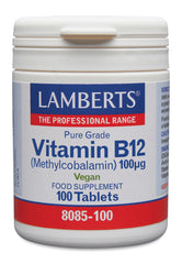 Lamberts Vitamine B12 100mcg (methylcobalamine) 100.00 Tabletten