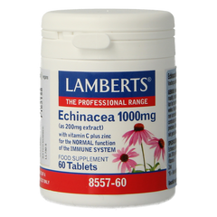 Lamberts Echinacea 1000mg met zink en vitamine C 60.00 Tabletten