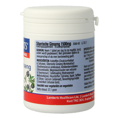 Lamberts Ginseng Siberisch 1500mg 60 Tabletten