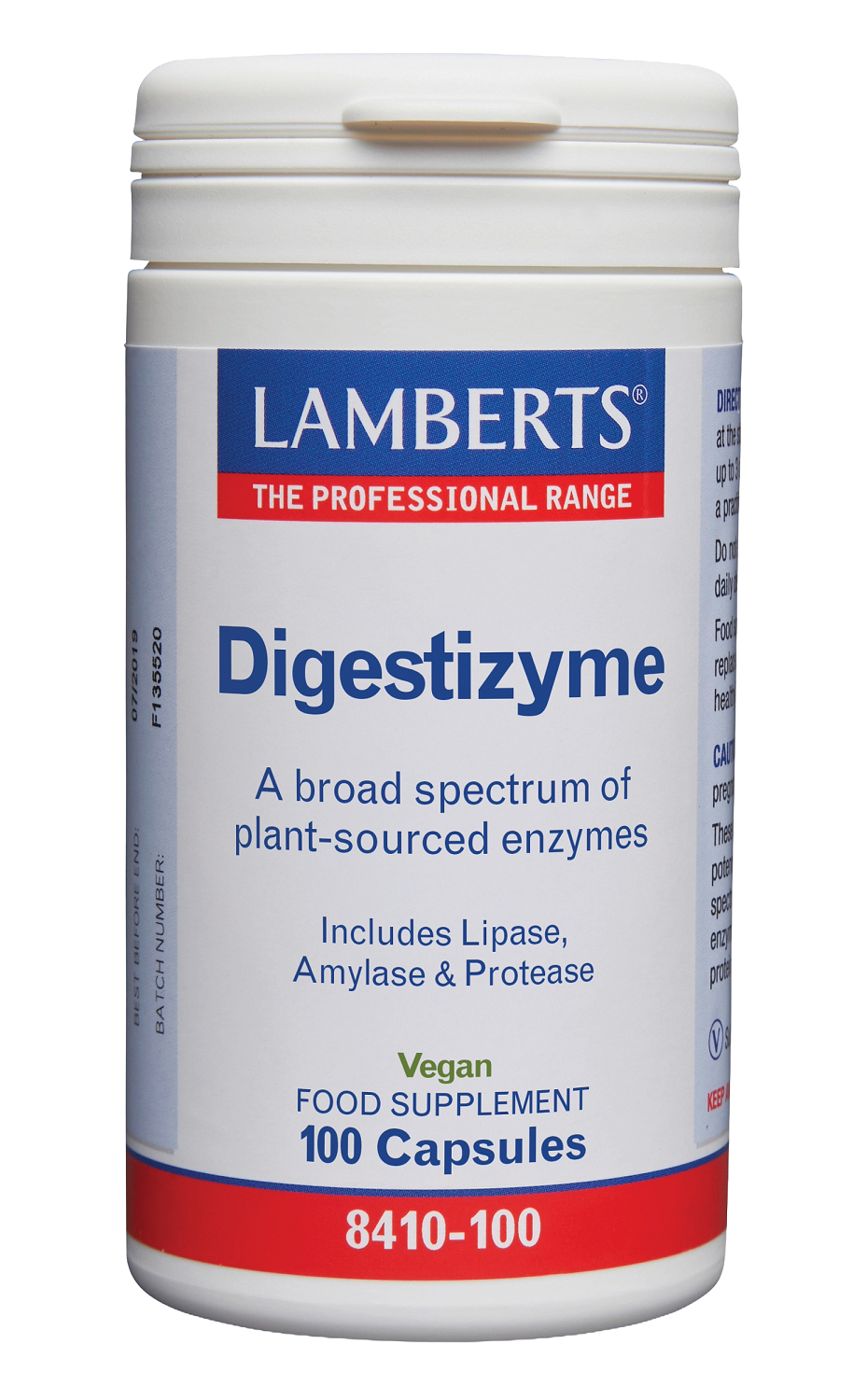 Lamberts Digestizyme spijsverteringsenzymen 100.00 Vegetarische capsules