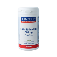 Lamberts L-Ornithine 500mg 60 Vegetarische capsules