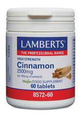 Lamberts Kaneel 2500mg (cinnamon) 60 Tabletten