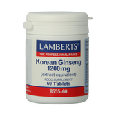 Lamberts Ginseng Koreaans 1200mg 60 Tabletten