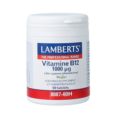 Lamberts Vitamine B12 1000mcg (cyanocobalamine) 60.00 Tabletten