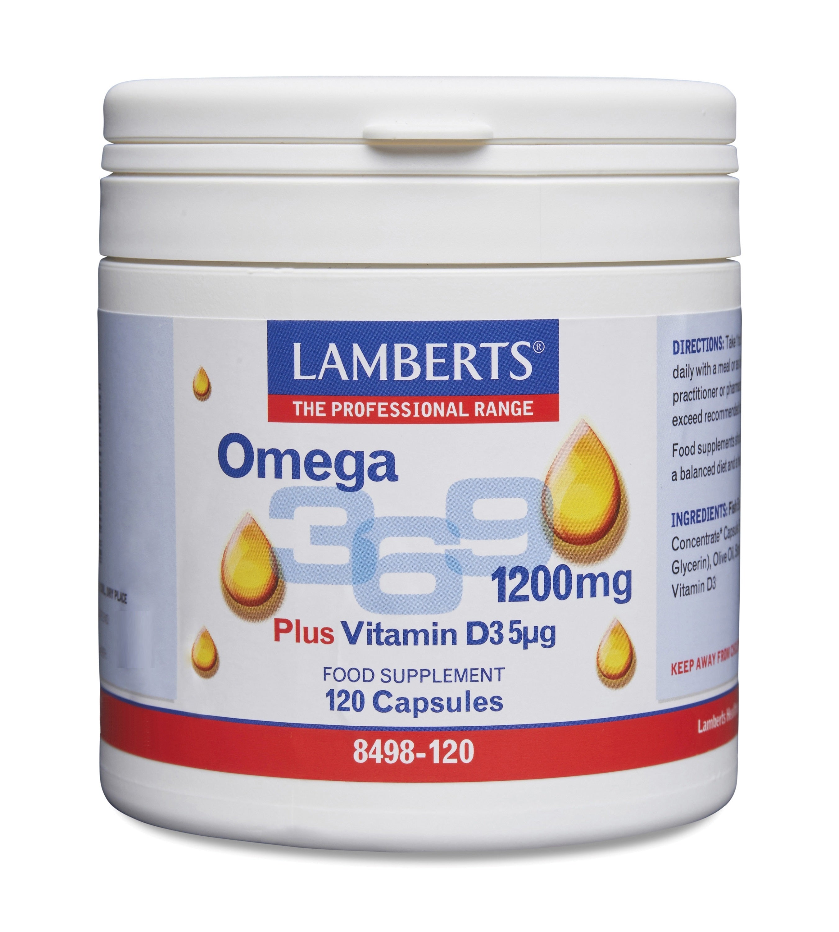 Lamberts Visolie Omega 3 6 9 120 Capsules