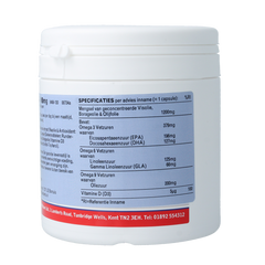 Lamberts Omega 3 6 9 visolie 1200mg + vitamine D3 120.00 Capsules