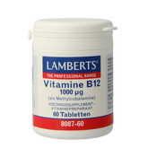 Lamberts Vitamine B12 1000mcg (methylcobalamine) 60.00 Tabletten