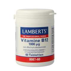 Lamberts Vitamine B12 1000mcg (methylcobalamine) 60.00 Tabletten