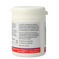 Lamberts Vitamine B12 1000mcg (methylcobalamine) 60.00 Tabletten
