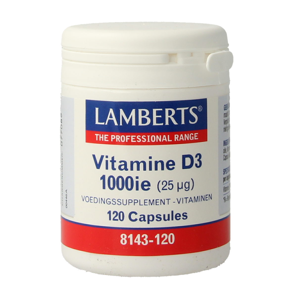 Lamberts Vitamine D3 1000IE 25mcg 120.00 Capsules