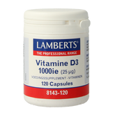 Lamberts Vitamine D3 1000IE/25mcg 120 Capsules