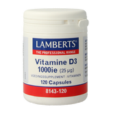 Lamberts Vitamine D3 1000IE 25mcg 120.00 Capsules