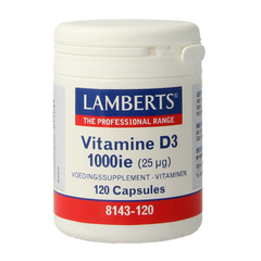Lamberts Vitamine D3 1000IE/25mcg 120 Capsules