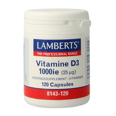 Lamberts Vitamine D3 1000IE 25mcg 120.00 Capsules
