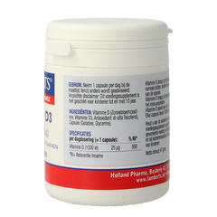 Lamberts Vitamine D3 1000IE/25mcg 120 Capsules