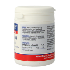 Lamberts Vitamine D3 1000IE 25mcg 120.00 Capsules