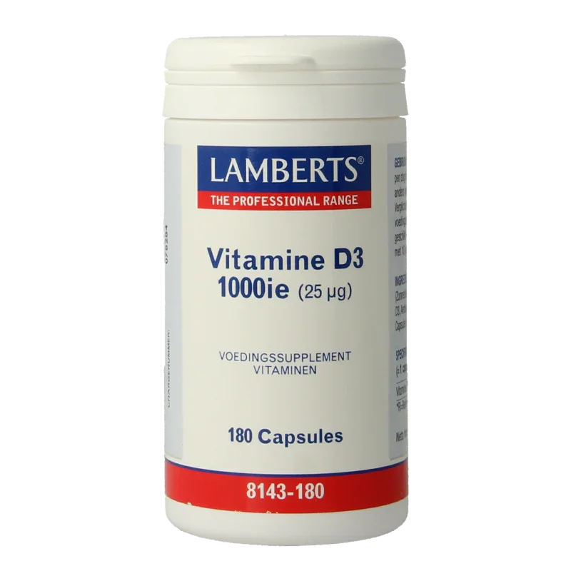 Lamberts Vitamine D3 1000IE/25mcg 180 Capsules