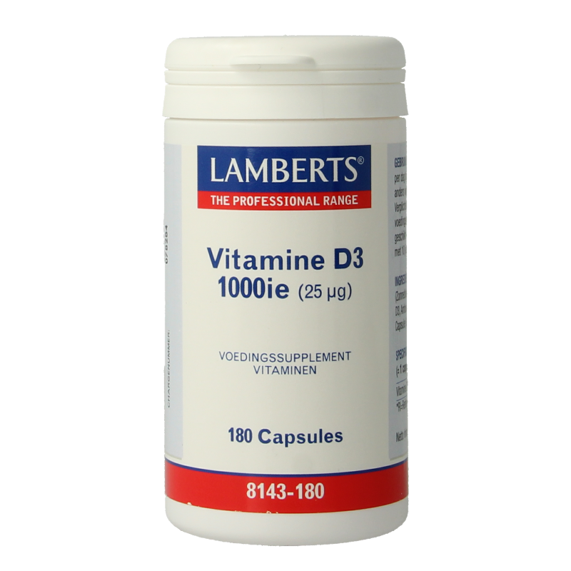 Lamberts Vitamine D3 1000IE/25mcg 180 Capsules