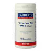 Lamberts Vitamine D3 1000IE/25mcg 180 Capsules