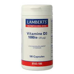 Lamberts Vitamine D3 1000IE/25mcg 180 Capsules