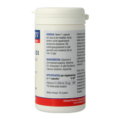 Lamberts Vitamine D3 1000IE/25mcg 180 Capsules